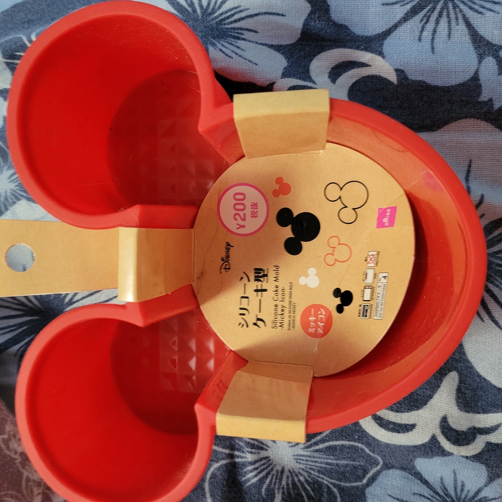 Disney Mickey Mouse Red Silicone Cake Mold